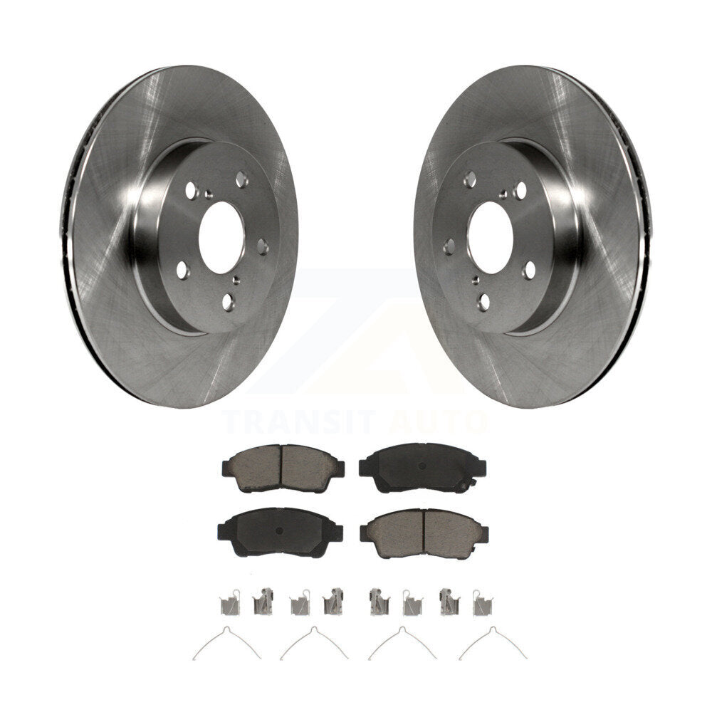 Front Disc Brake Rotors And Ceramic Pads Kit For 1996-2000 Toyota RAV4