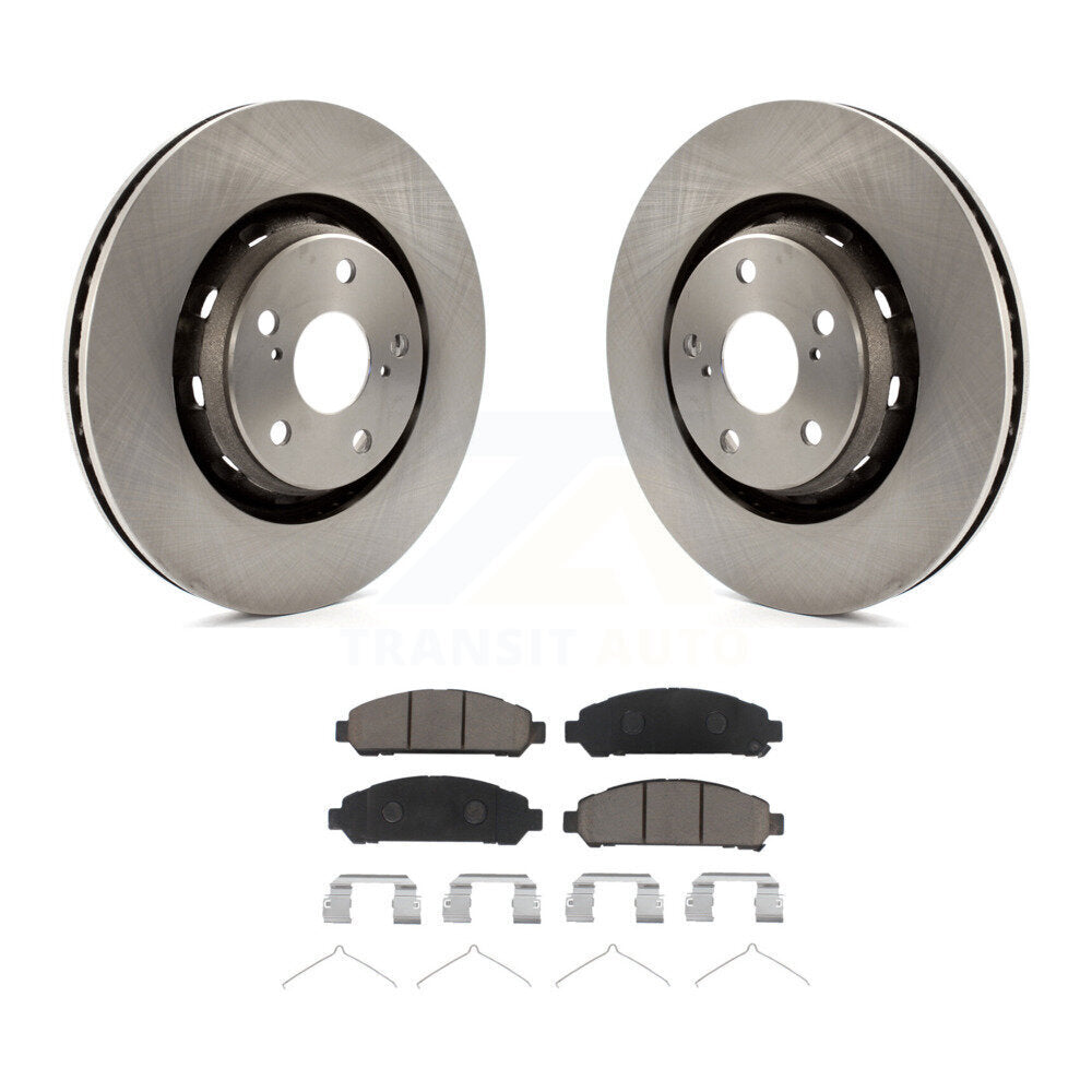 Front Disc Brake Rotors And Ceramic Pads Kit For 2009-2016 Toyota Venza