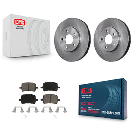 Front Disc Brake Rotors And Ceramic Pads Kit For Chevrolet Malibu Pontiac G6