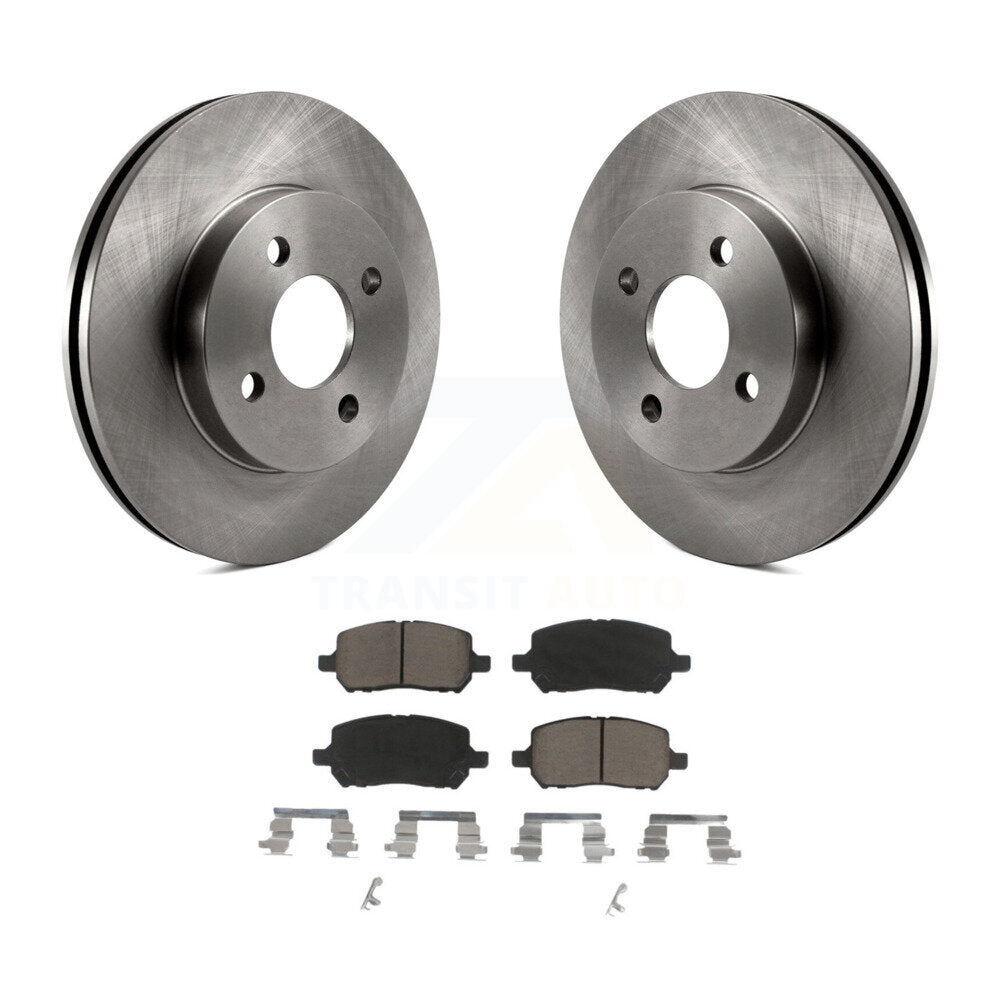 Front Brake Rotor And Ceramic Pad Kit For Chevrolet Cobalt Saturn Ion Pontiac G5