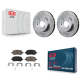 Front Disc Brake Rotors And Ceramic Pads Kit For Chevrolet Cobalt Pontiac G5