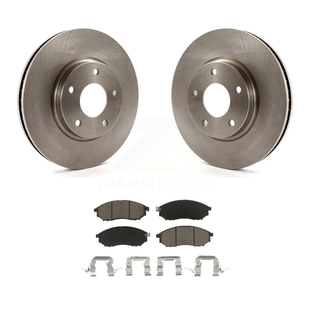 Front Disc Brake Rotors And Ceramic Pads Kit For INFINITI Q45 M45