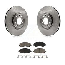 Charger l&#39;image dans la galerie, Front Brake Rotors Ceramic Pad Kit For 17 Jeep Compass With 305mm Diameter Rotor