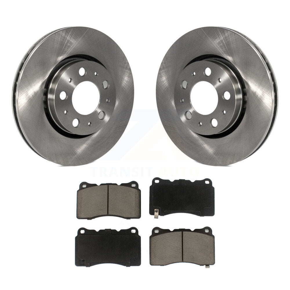 Front Brake Rotors Ceramic Pad Kit For 05-07 Volvo V70 With 286mm Diameter Rotor