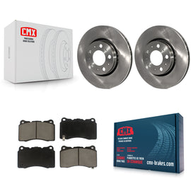 [Front] 2005-2007 Volvo V70 R Premium OE Brake Rotors & Ceramic Pads Kit For Max Braking