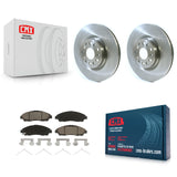 Front Disc Brake Rotors And Ceramic Pads Kit For Cadillac XT5 Buick Enclave XT6