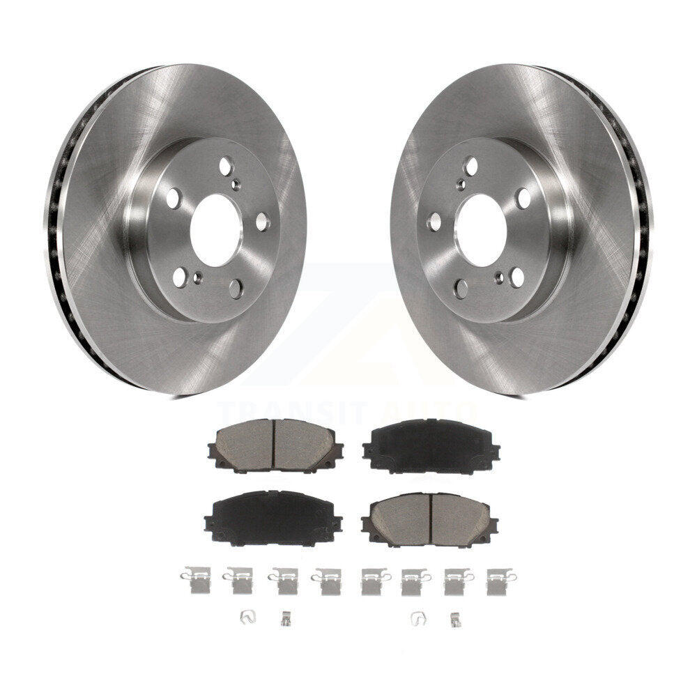 Front Disc Brake Rotor And Ceramic Pad Kit For Toyota Prius Lexus CT200h Plug-In