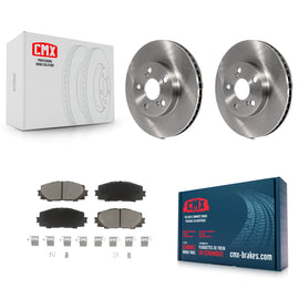 Front Disc Brake Rotor And Ceramic Pad Kit For Toyota Prius Lexus CT200h Plug-In
