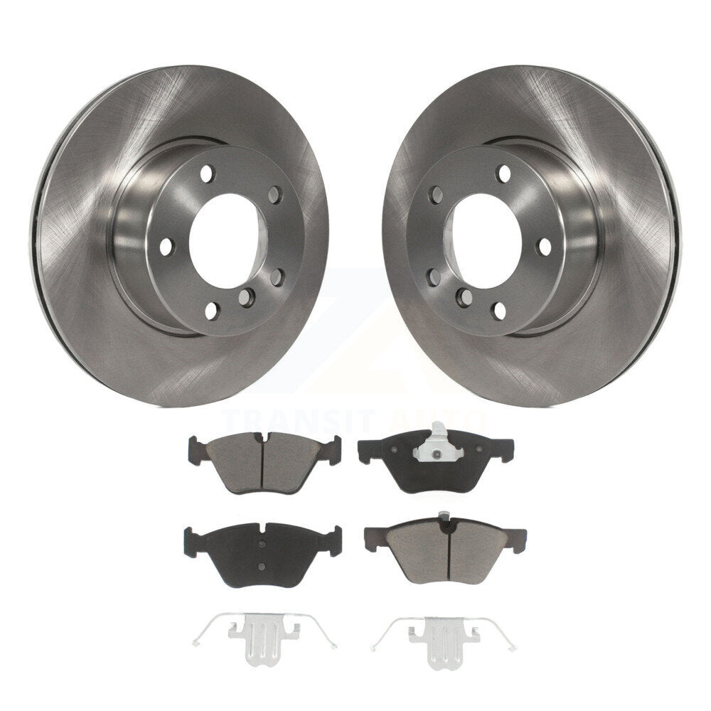 Front Disc Brake Rotors And Ceramic Pads Kit For BMW 528i 525i