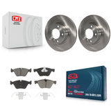 Front Disc Brake Rotors And Ceramic Pads Kit For BMW 528i 525i