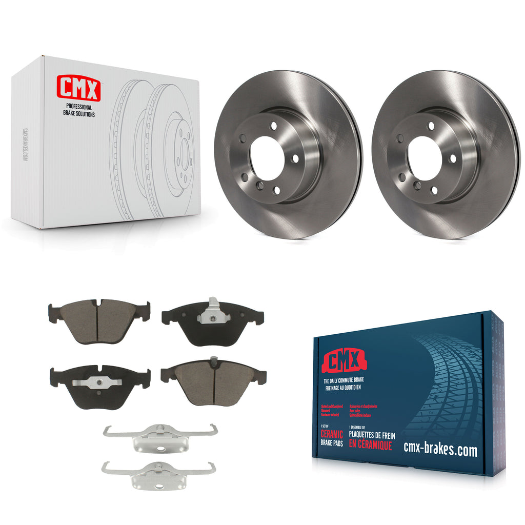 Front Disc Brake Rotors And Ceramic Pads Kit For BMW 328i xDrive X1 328xi 323i