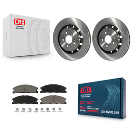 Front Brake Rotor & Ceramic Pad Kit For Ford Explorer Taurus Flex Police Utility