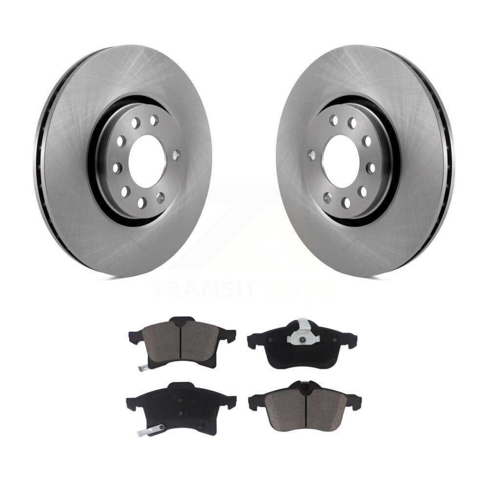 [Front] 2008-2009 Saturn Astra Premium OE Brake Rotors & Ceramic Pads Kit For Max Braking