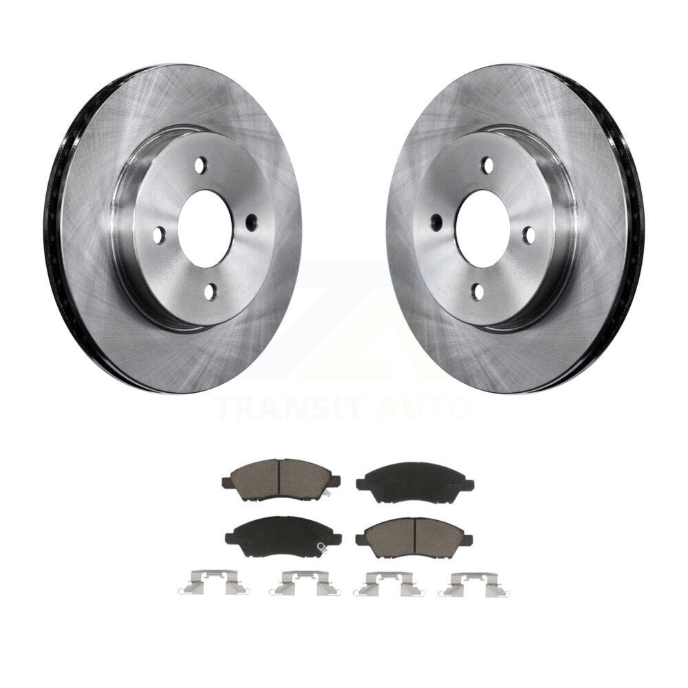 Front Disc Brake Rotors And Ceramic Pads Kit For Nissan Versa Note Micra