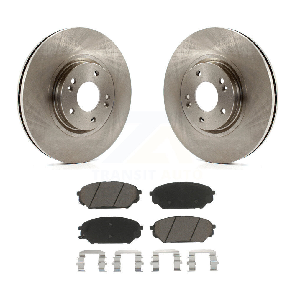 Front Disc Brake Rotors And Ceramic Pads Kit For 2007-2012 Hyundai Veracruz