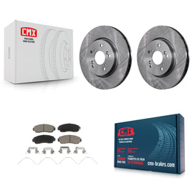 Front Disc Brake Rotors And Ceramic Pads Kit For Honda CR-V Crosstour Accord