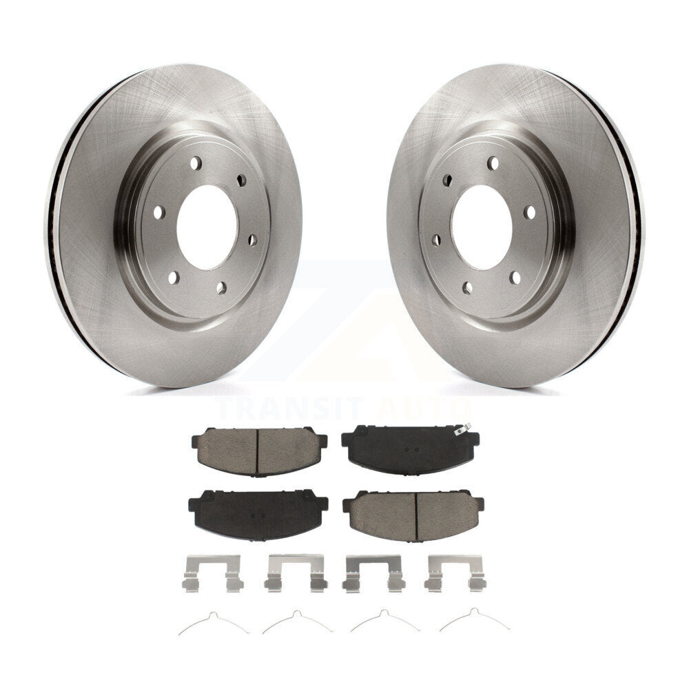 Front Brake Rotor And Ceramic Pad Kit For Nissan TITAN Armada INFINITI QX80 QX56