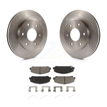 Charger l&#39;image dans la galerie, Front Disc Brake Rotors And Ceramic Pads Kit For INFINITI QX56