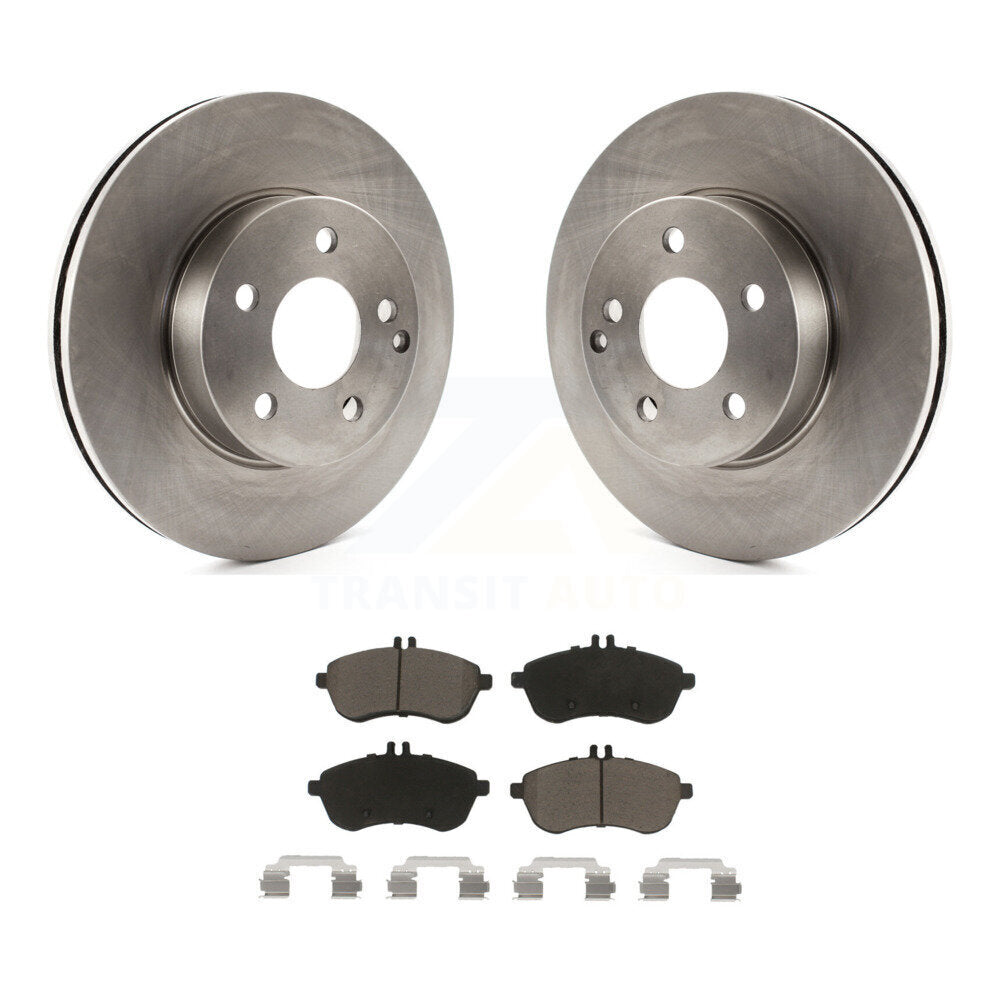 Front Disc Brake Rotors And Ceramic Pads Kit For Mercedes-Benz C300 C250 C230