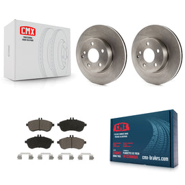 Front Disc Brake Rotors And Ceramic Pads Kit For Mercedes-Benz C300 C250 C230