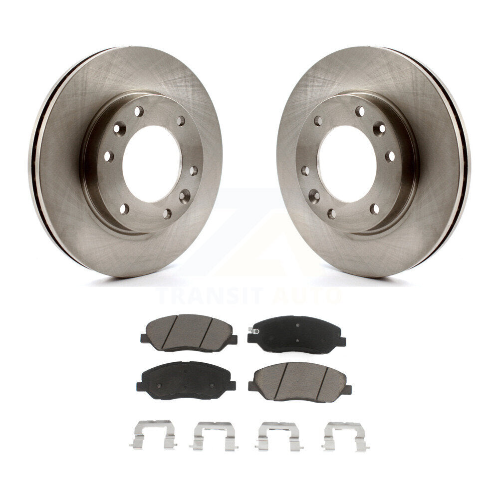 Front Disc Brake Rotors And Ceramic Pads Kit For Kia Sedona Hyundai Entourage