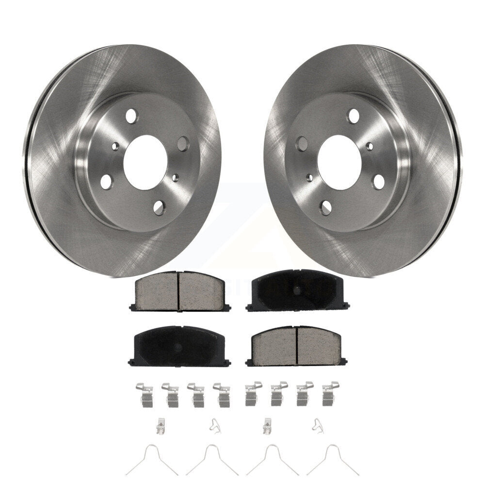 Front Disc Brake Rotors And Ceramic Pads Kit For Toyota Tercel Paseo