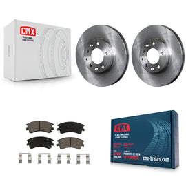 [Front] 2003-2005 Mazda 6 Premium OE Brake Rotors & Ceramic Pads Kit For Max Braking