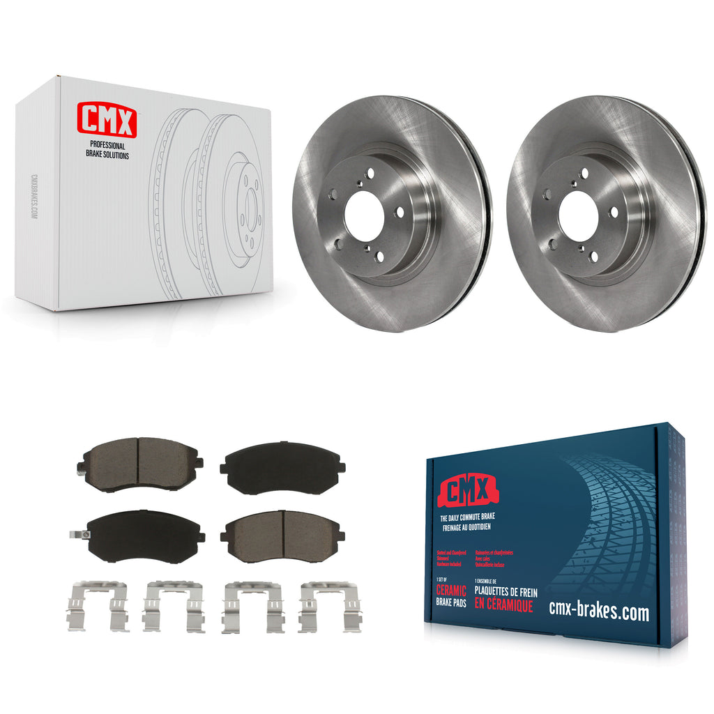Front Disc Brake Rotors And Ceramic Pads Kit For Subaru Impreza Legacy Saab 9-2X