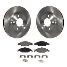 Charger l&#39;image dans la galerie, Front Disc Brake Rotors And Ceramic Pads Kit For Ford Mustang