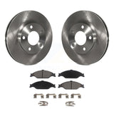 Front Disc Brake Rotors And Ceramic Pads Kit For Ford Mustang