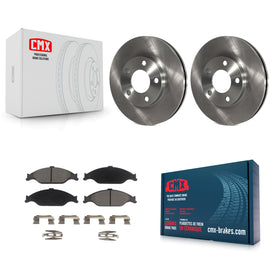 Front Disc Brake Rotors And Ceramic Pads Kit For Ford Mustang
