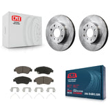 Front Disc Brake Rotors And Ceramic Pads Kit For Honda Civic