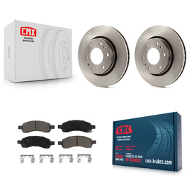 Front Disc Brake Rotor Ceramic Pad Kit For Chevrolet Trailblazer GMC Envoy Buick