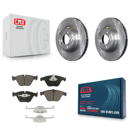 Front Disc Brake Rotors Ceramic Pad Kit For BMW 750Li 745Li 750i 745i 760Li 760i