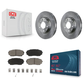 Front Disc Brake Rotors And Ceramic Pad Kit For Ford Edge Mazda CX-7 Lincoln MKX