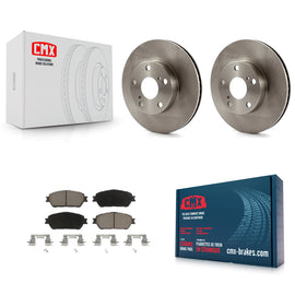 [Front] 05-15 Toyota Tacoma With 5 Lug Wheels Premium OE Brake Rotors & Ceramic Pads Kit For Max Braking