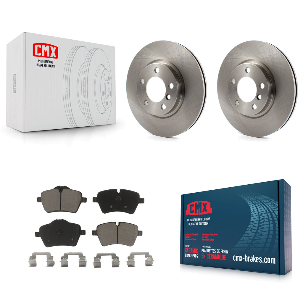 Front Disc Brake Rotors And Ceramic Pads Kit For Mini Cooper Countryman Paceman