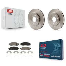 Front Disc Brake Rotor & Ceramic Pad Kit For Nissan Frontier Suzuki Equator 2.5L