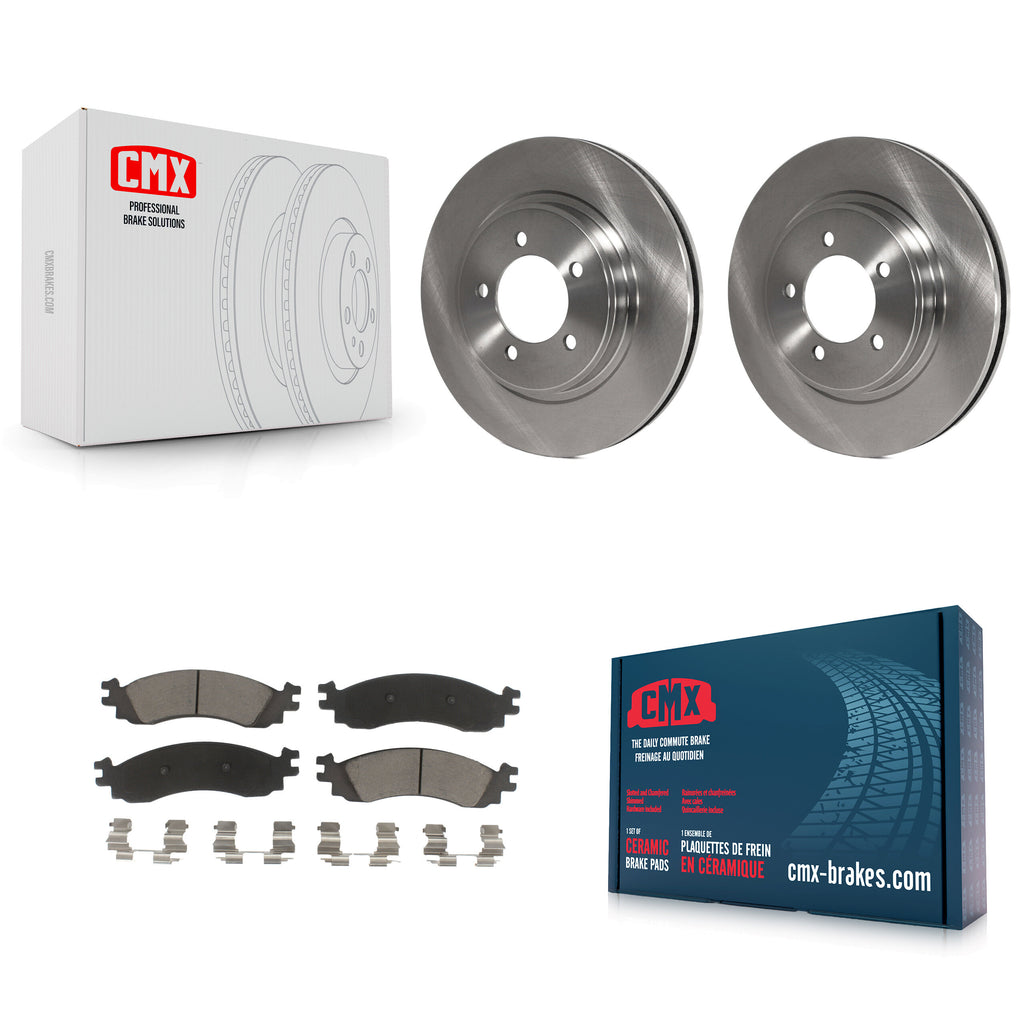 Front Disc Brake Rotors And Ceramic Pad Kit For Ford Explorer Sport Trac Mercury