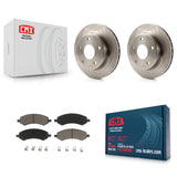 Front Disc Brake Rotors & Ceramic Pad Kit For Dakota Dodge Mitsubishi Raider Ram