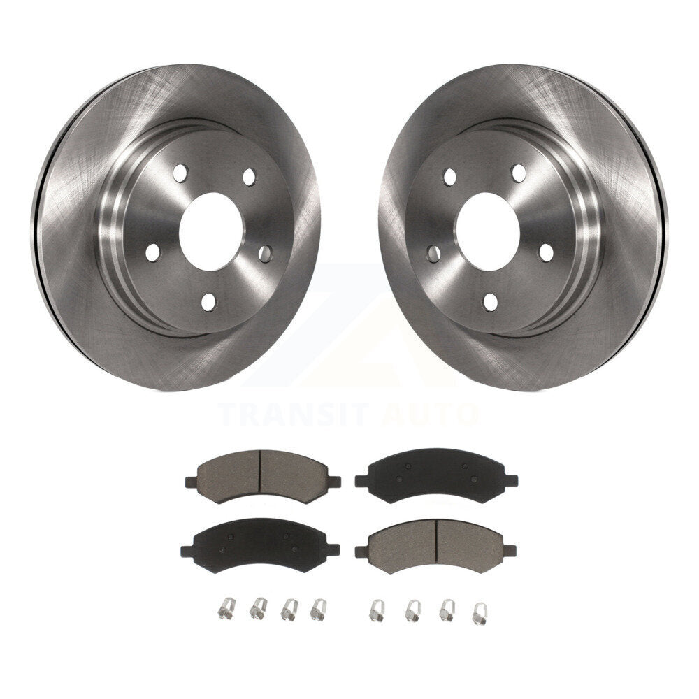 Front Brake Rotors & Ceramic Pad Kit For Ram 1500 Dodge Classic Durango Chrysler