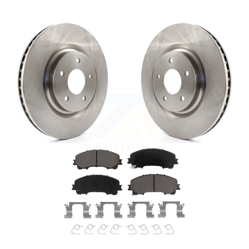 Front Disc Brake Rotors And Ceramic Pads Kit For Nissan Rogue