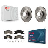 [Front] 2014-2015 Mitsubishi Mirage Premium OE Brake Rotors & Ceramic Pads Kit For Max Braking