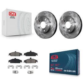 Front Brake Rotors & Ceramic Pad Kit For Chevrolet Pontiac Grand Am Malibu Alero