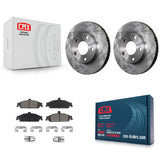 Front Brake Rotors & Ceramic Pad Kit For Chevrolet Pontiac Grand Am Malibu Alero