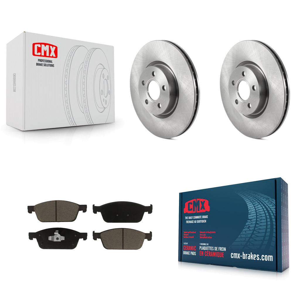 Front Disc Brake Rotors And Ceramic Pads Kit For Ford Transit Connect