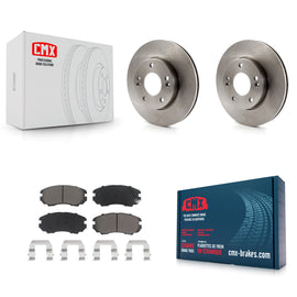 [Front] 2010-2011 Kia Soul 1.6L Premium OE Brake Rotors & Ceramic Pads Kit For Max Braking