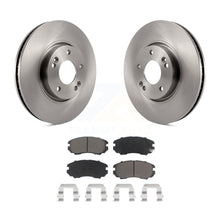 Charger l&#39;image dans la galerie, Front Disc Brake Rotors And Ceramic Pads Kit For 2006-2010 Hyundai Sonata 3.3L