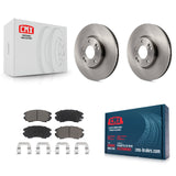 [Front] 2006-2010 Hyundai Sonata 3.3L Premium OE Brake Rotors & Ceramic Pads Kit For Max Braking