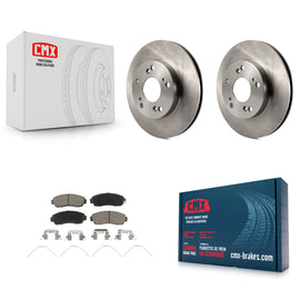 Front Brake Rotor Ceramic Pad Kit For Honda Civic LX SE with Manual transmission